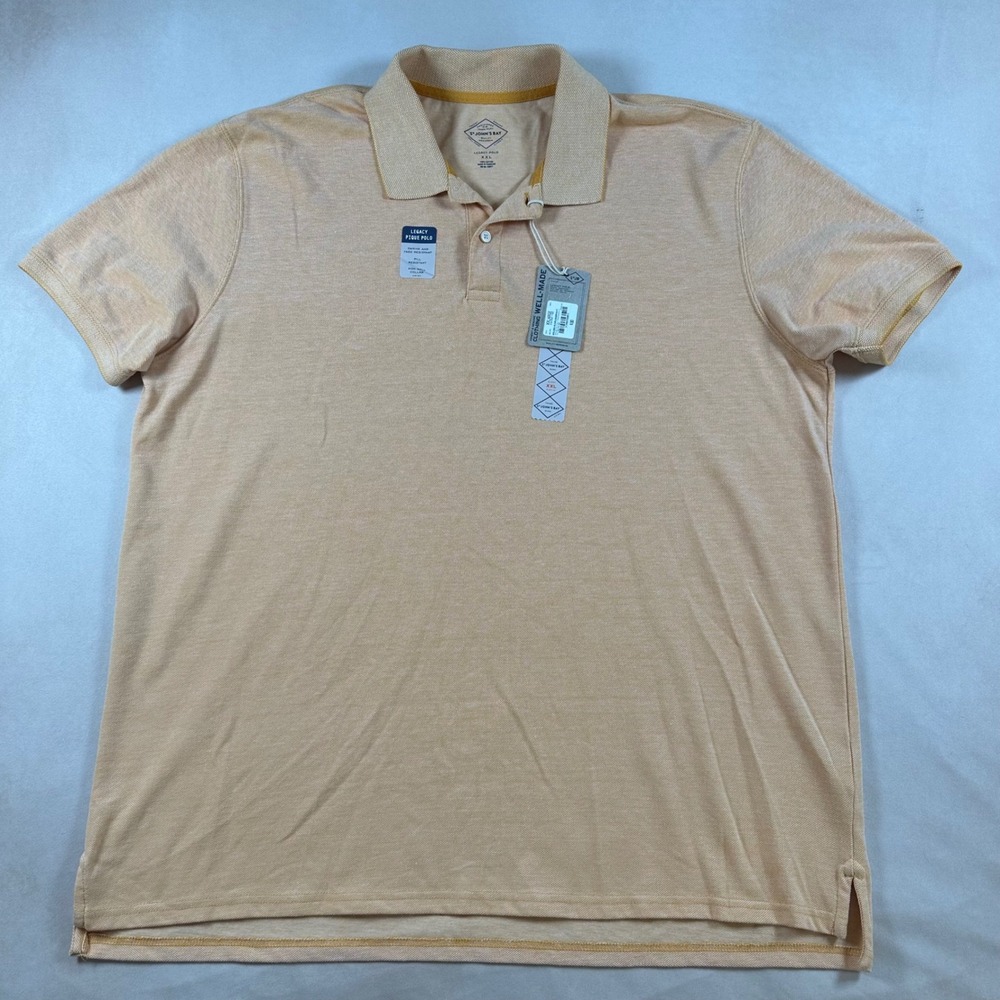 St. John's Bay Polo Shirt Mens XXL Legacy Pique Short Sleeve Orange NWT